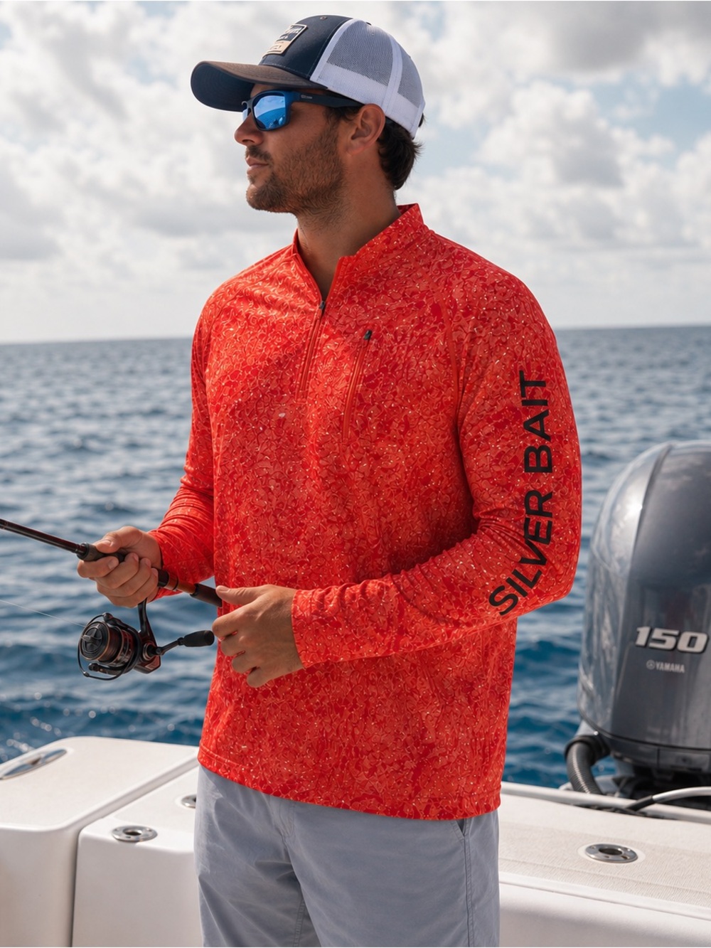 Silver Bait Men's Long Sleeve Performance Fishing Shirt